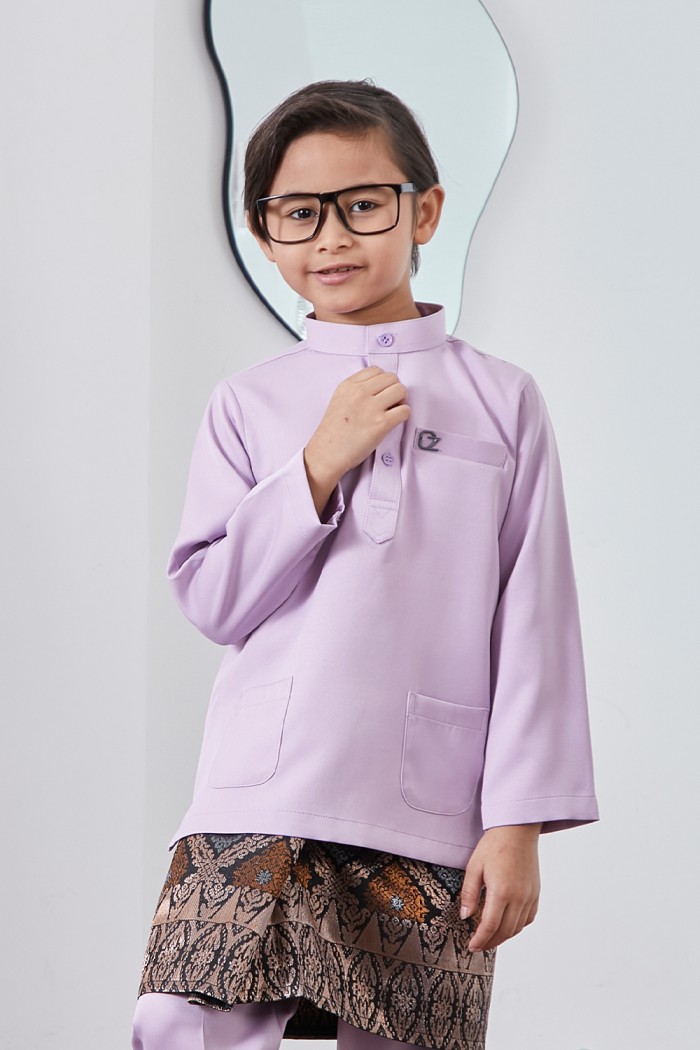 Baju Melayu Yusoff Kids - Lavender
